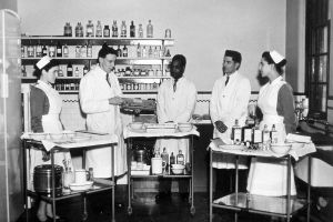 Training, Escroft Clinic 1962.